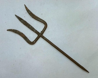 Iron Ritual Trisul Trident Attribute  of Hindu God Shiva from Nepal