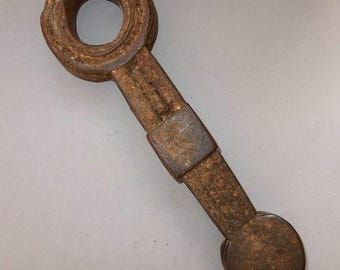 Antique Tibetan Wooden Ghurra Sculpture: Tribal Butter Churner Art