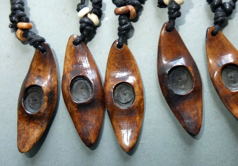 FREE SHIPPING Buddhist Jewelry Eight Bone Amulets Pendants from Nepal Folk Amulet