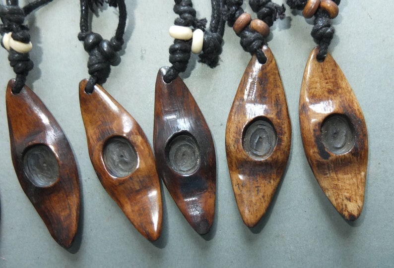 FREE SHIPPING Buddhist Jewelry Eight Bone Amulets Pendants from Nepal Folk Amulet
