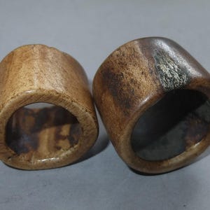 Two Naga Bone Hair Rings, Traditional Naga Hair Jewelry, Folk Art, Pendants, Naga Beads, FREE SHIPPING