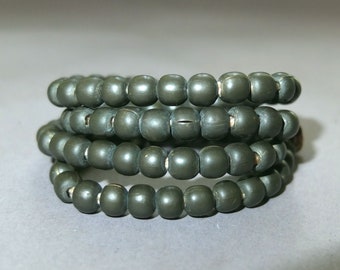 Strand Old Metal Beads, Folk Jewelry, Ethnic Art, Traditional Beads, FREE SHIPPING