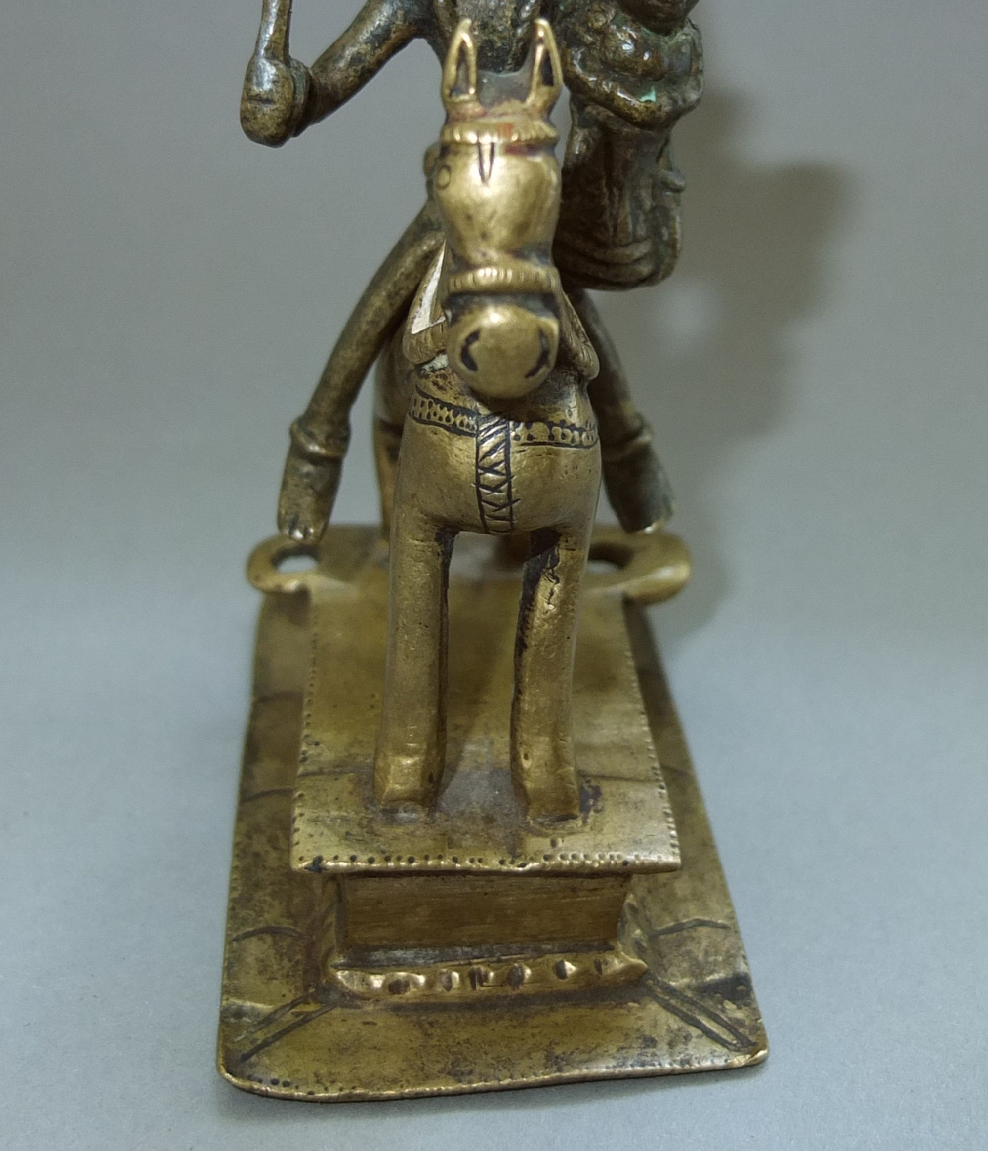 アンティークブロンズ製シヴァ・パールヴァティ像、ネパールヒンドゥー