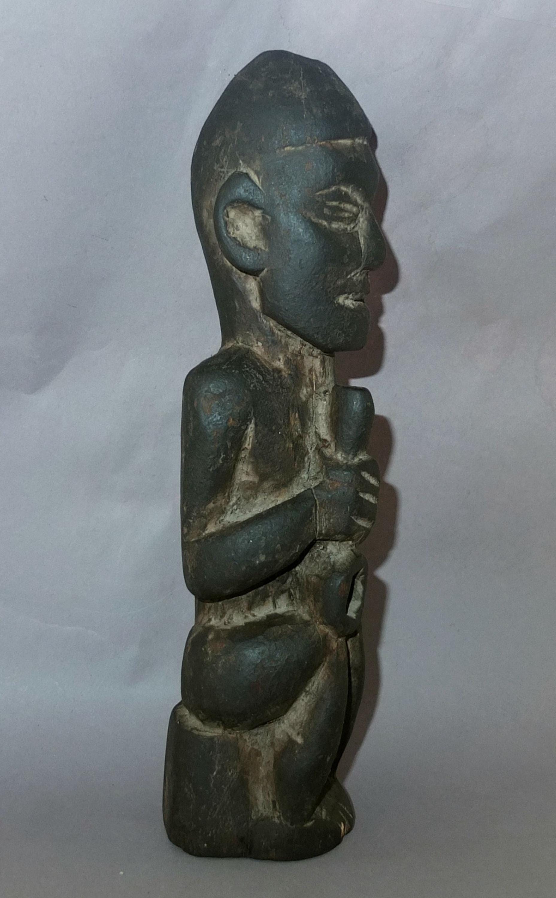 Antique Hardwood Nepalese Man Statue, Folk Art - Etsy