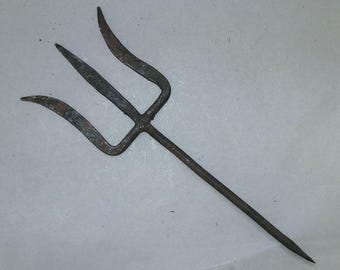 Iron Ritual Trisul Trident Attribute  of Hindu God Shiva from Nepal
