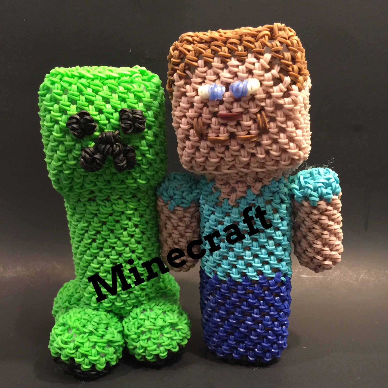 Rainbow Loom Minecraft Ender Dragon