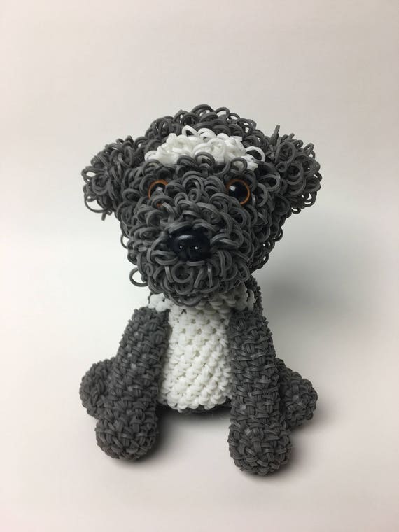 Cockapoo Rubber Band Figure Rainbow Loom Loomigurumi Rainbow Loom Dog - 