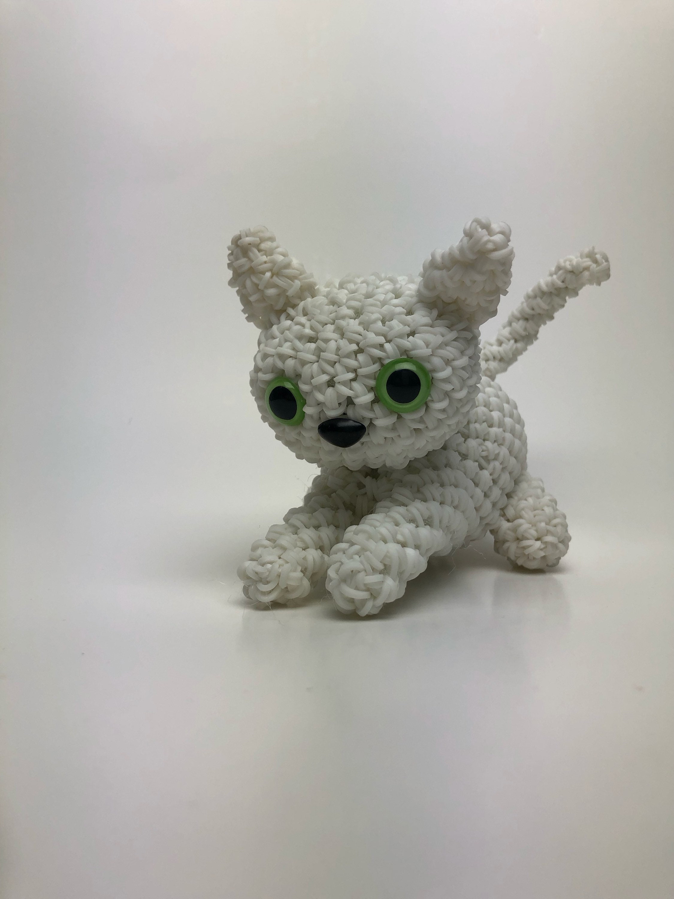Cat Rubber Band Figure Rainbow Loom Loomigurumi Rainbow Loom Etsy
