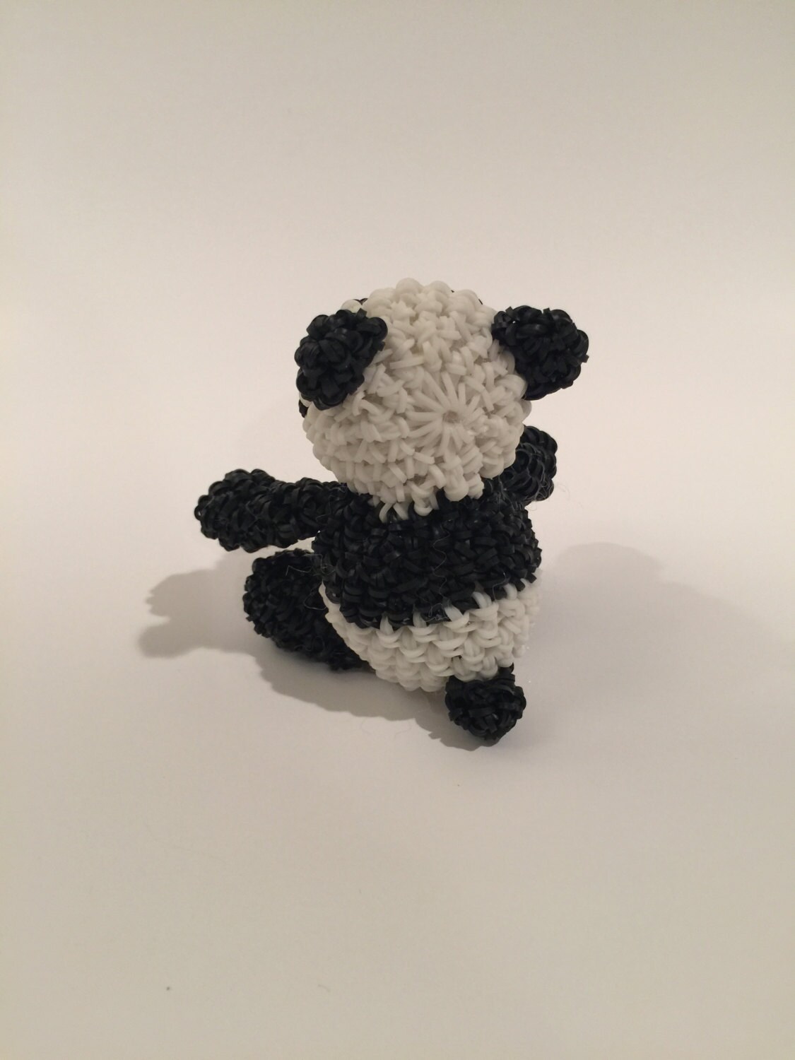 Panda Bear rubber band figuur Rainbow loom Loomigurumi Etsy