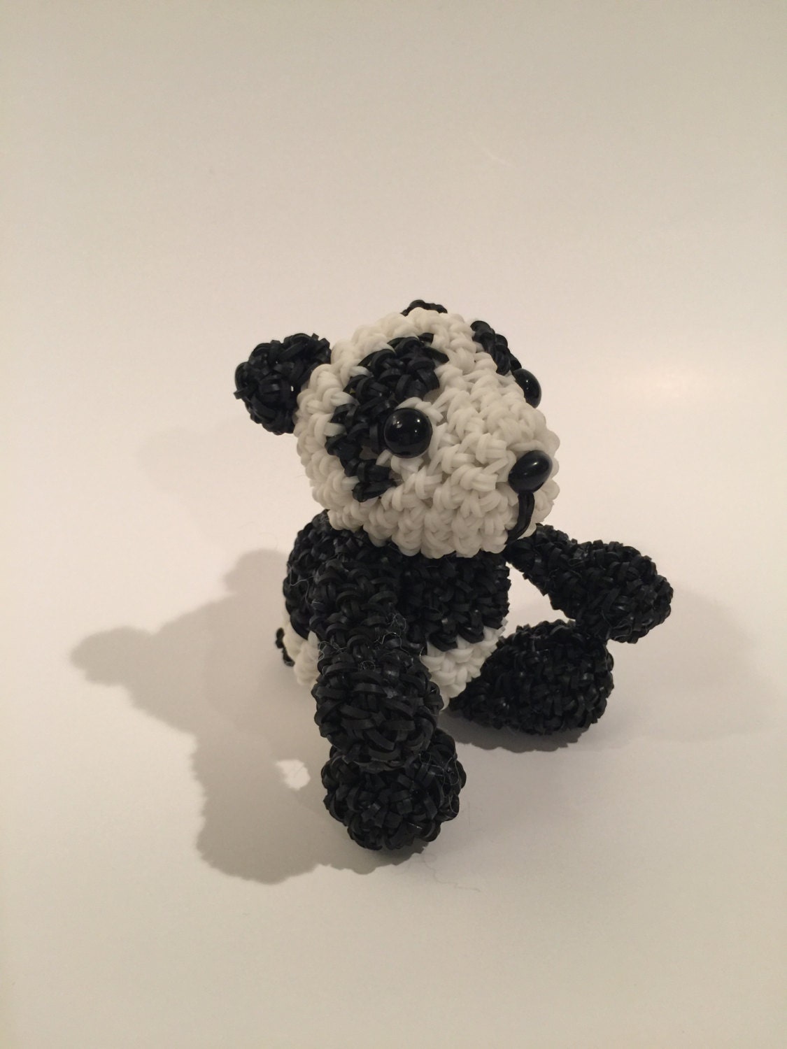 Panda Bear rubber band figuur Rainbow loom Loomigurumi Etsy