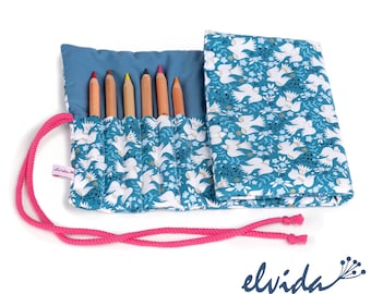 Pen roll pen case little bird