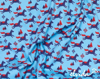 Jersey fabric horses