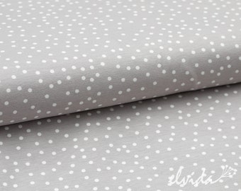 Bio Jerseystoff Dotties grau