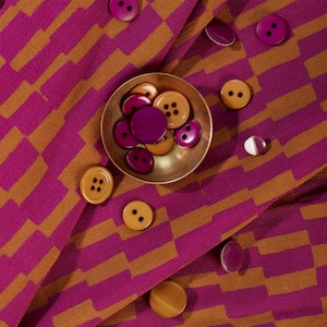 Viscose fabric DOMINO DAHLIA FABRIC