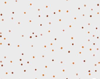 Organic cotton fabric, combination fabric Dörk Dots