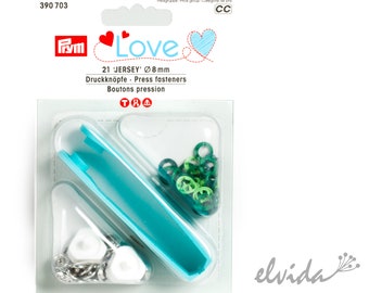 Prym Love Druckknöpfe Jersey 8mm, grün