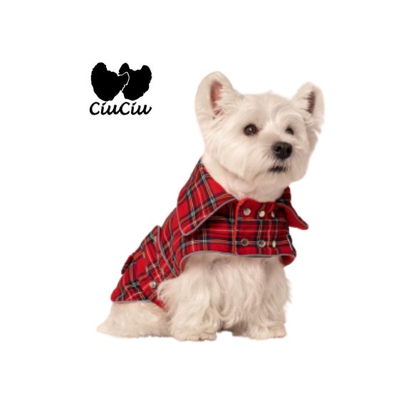 tartan dog jacket
