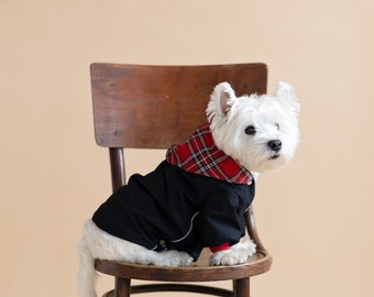 Chaqueta impermeable con capucha para perros Westie, Basenji