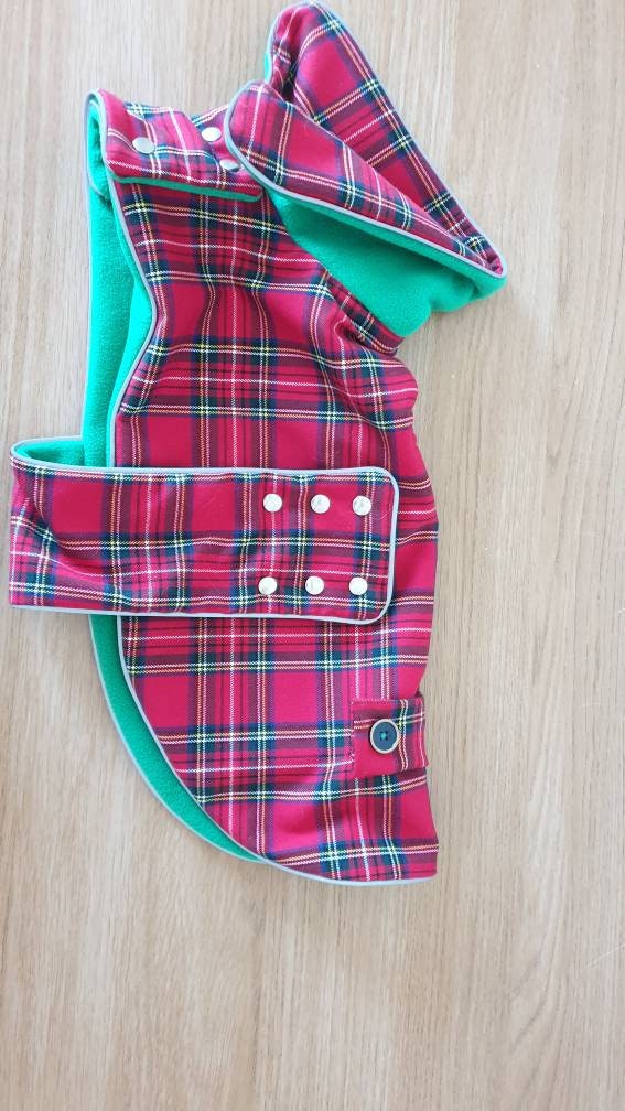 Royal STEWART PLAID westie COAT. Scottish dog coat westie Etsy