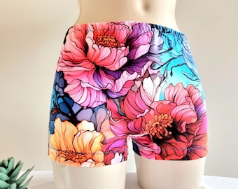 Women's  Cotton Viscose Underwear Boxershorts, High Waist Cheeky Boyleg Shorts XS-4XL