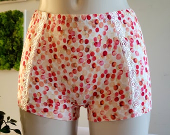 Viscose Boxer Briefs with Lace, High Waist Undies
