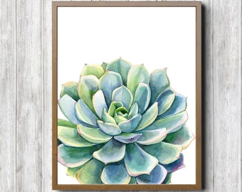 Succulent Wall Art Etsy