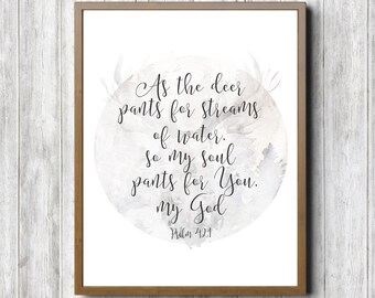 Psalm 42 1 | Etsy