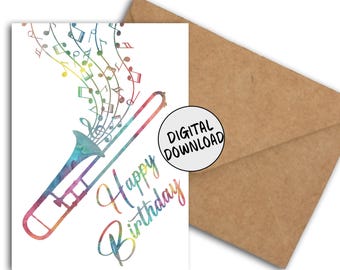Biglietto D'auguri Personalizzato Per Strumenti Musicali, Biglietto D'auguri Per Pianoforte, Biglietto D'auguri Per Banjo, Biglietto D'auguri Per Violino, Biglietto Musicale - Italia