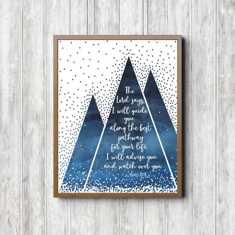 Printable Scripture Boy Nursery /Baby Shower Decor Psalm