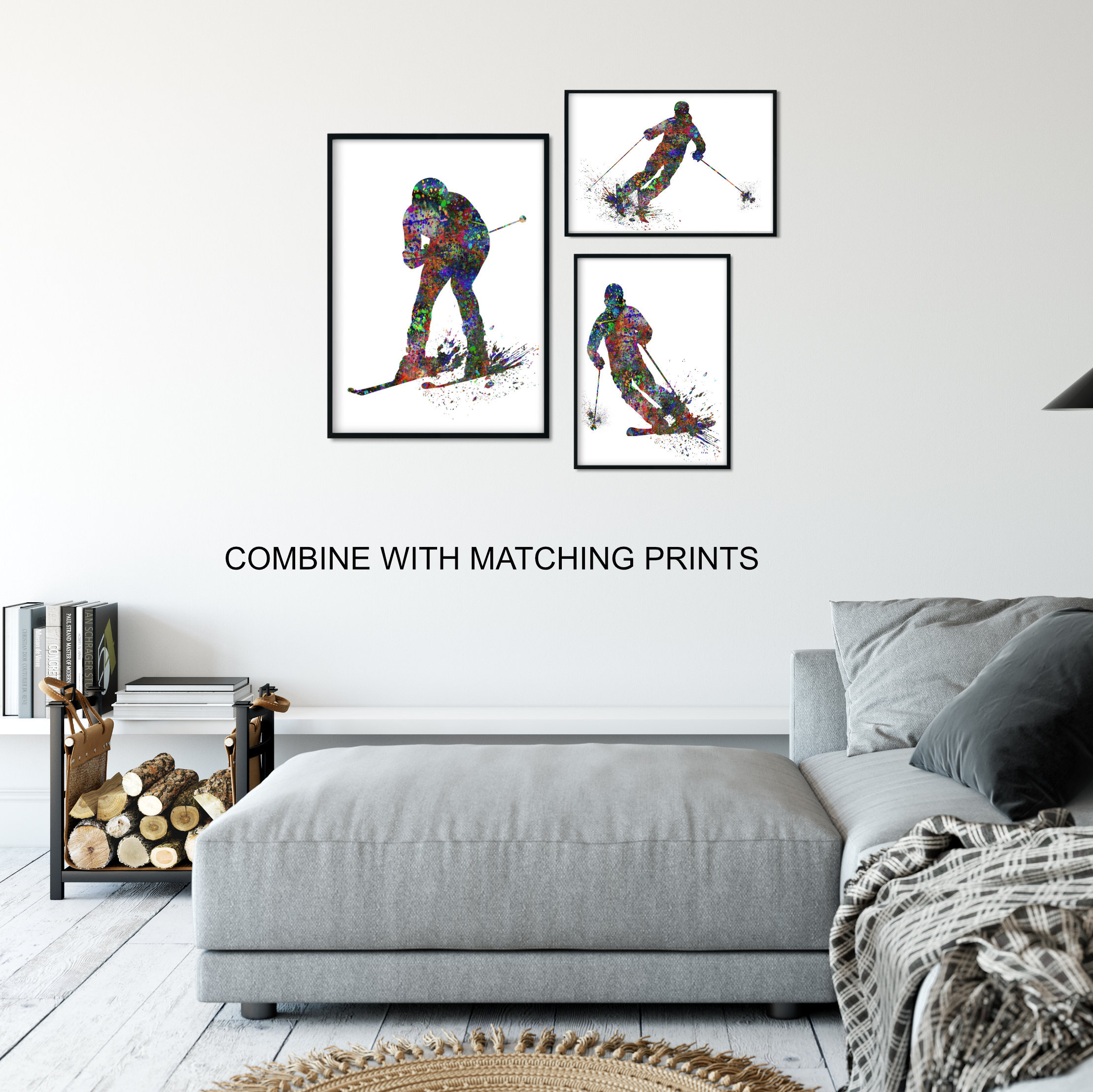  Watercolor Canvases for Painting Canvas Decor Snowboarder  Snowboard Winter Sport Male Snowboarding Man Modern Art Posters Home Decor  Canvas Poster Gift for Living Room Bedroom 24x36 Inch Unframed: Posters &  Prints