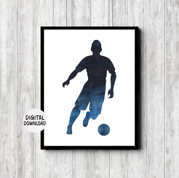 Soccer Football Printable Teen Boy Wall Art Sport Etsy
