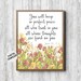 Rustic Scripture Wall Art Printable Isaiah 26 :3 Bible Verse Poster Watercolor Wild Flowers ...