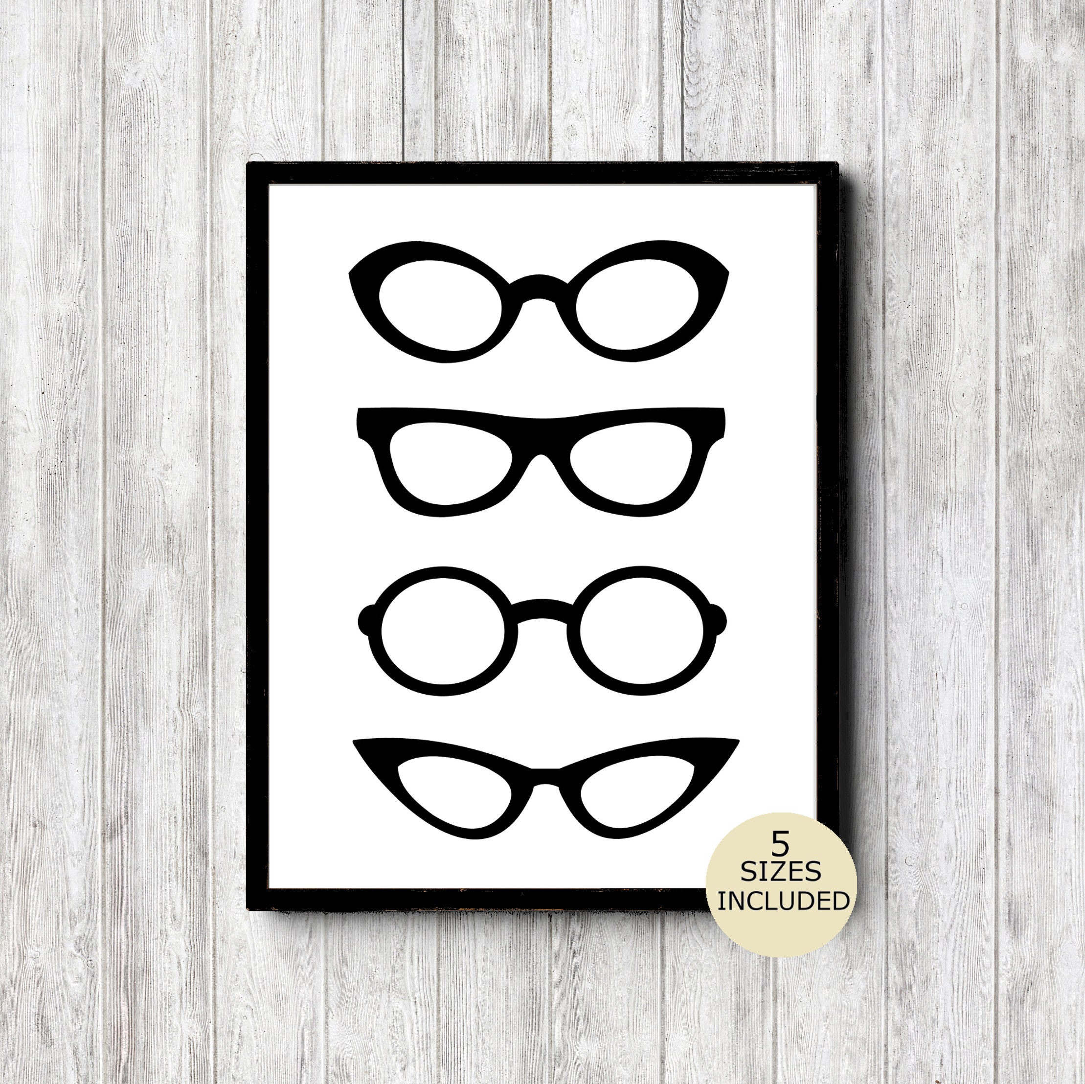 Eye Glasses Printable Wall Art Wall Decor Poster - Etsy