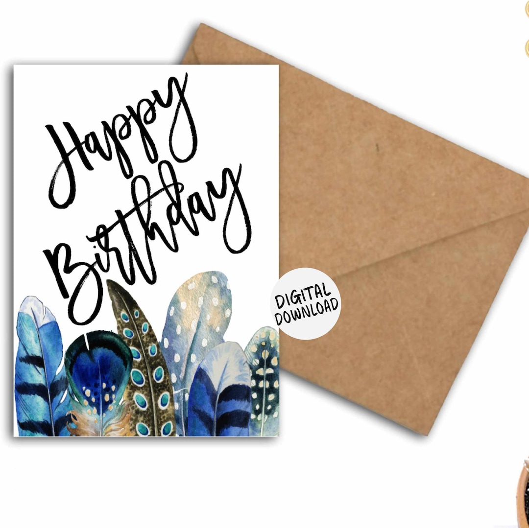 Printable Birthday Card for Him / Boyfriend / Husband / Dad - Birthday ...