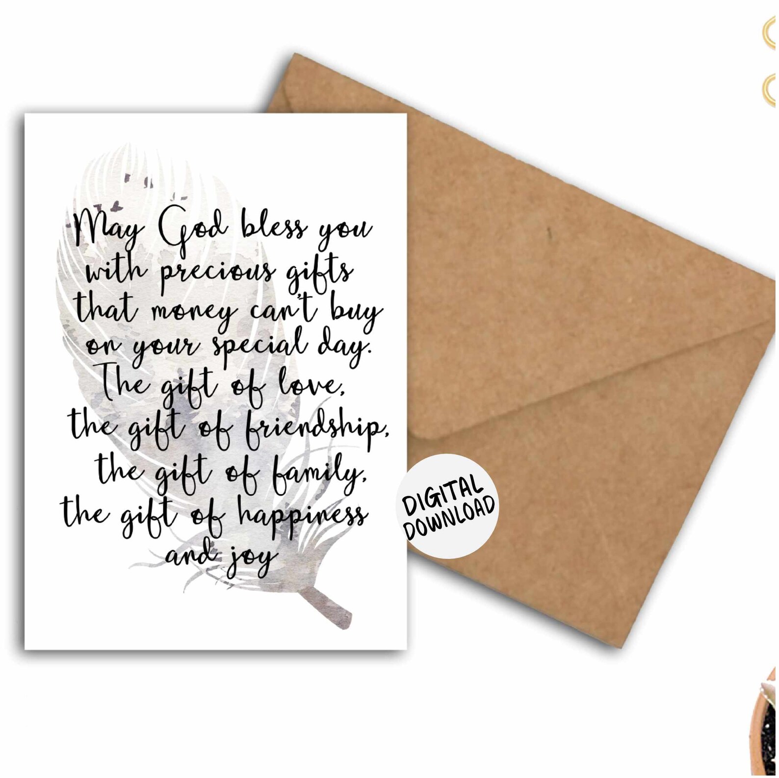 Christian Printable Birthday Card for Boyfriend /dad / Son - Etsy