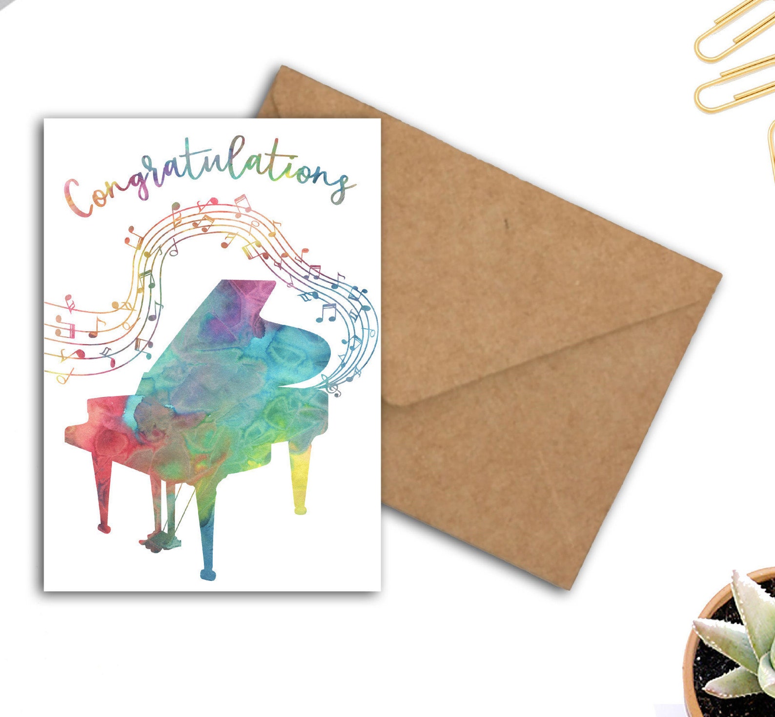 Printable Congratulations Card For Musician / Music Lover / | Etsy