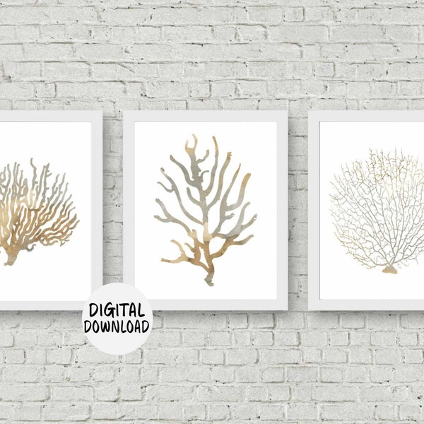 Sea Coral Art Printables - Etsy