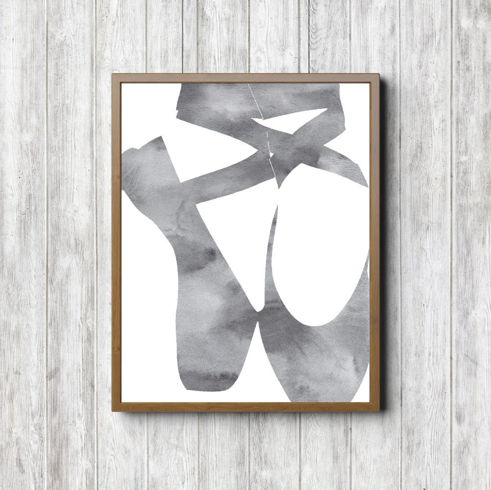 watercolor ballet shoes printable wall art - ballet wall decor - office / studio wall art - girls room - ballet gift - digital a