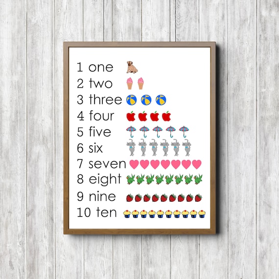 Printable Number Chart For Kids