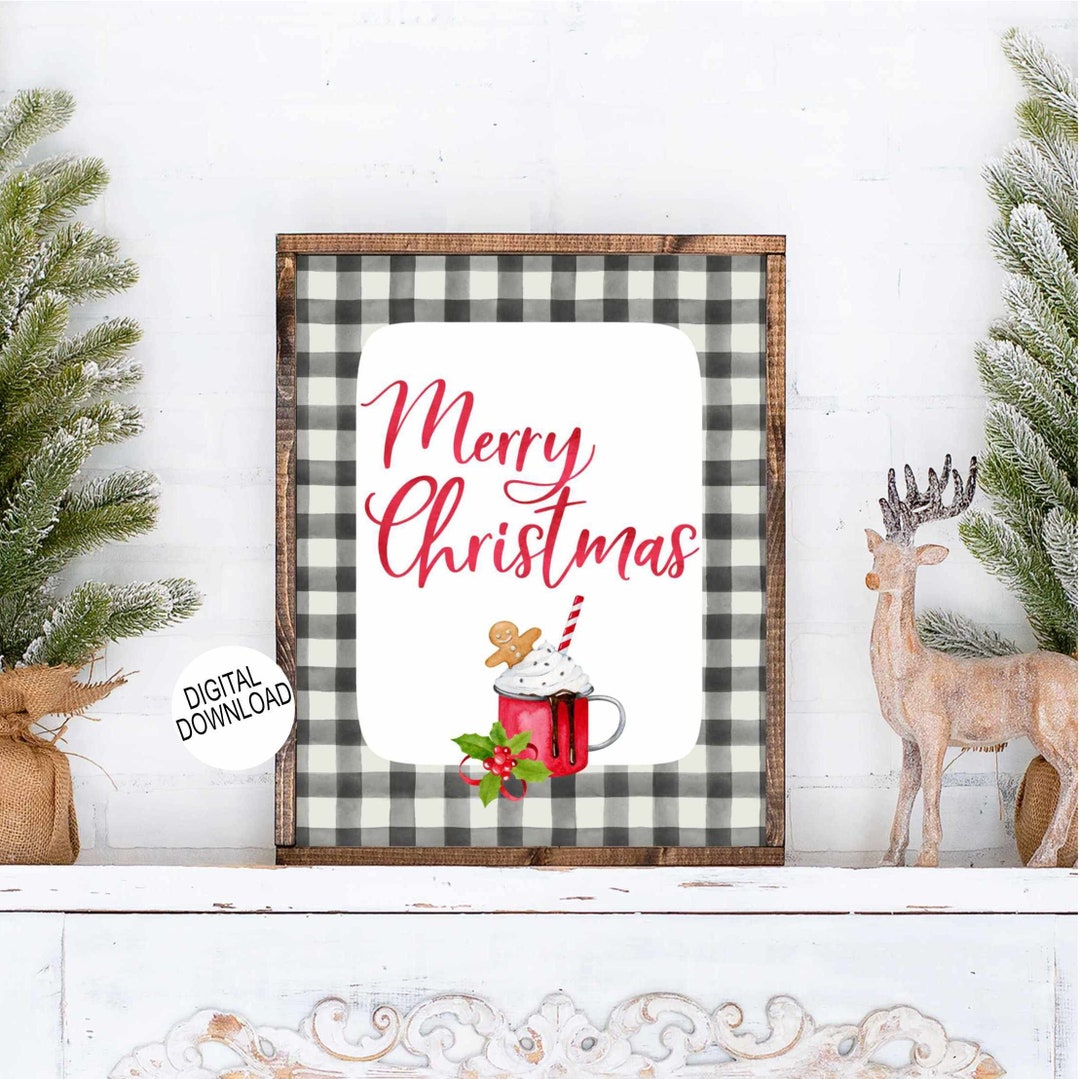Weihnachts-Geschirrtücher 2er Set – Froher Weihnachtsbaum Motiv, Kariert, 45,7 X 71,1 Cm, Saugstark & Schnell Trocknend