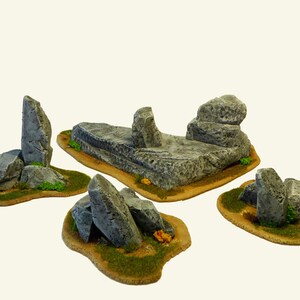 mountainous terrain - set for miniature wargame scenery, aos 28-32mm, RPG dynamic terrain