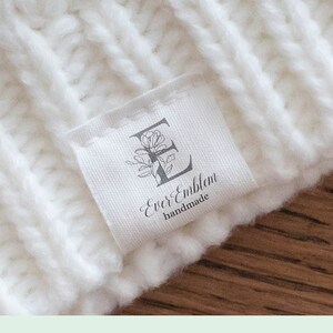 Monogramm Nähetiketten, Stoffetiketten individuell, Quilt Etikett, Stricketikett, Nähetikett, personalisiertes Nähetikett, LL04