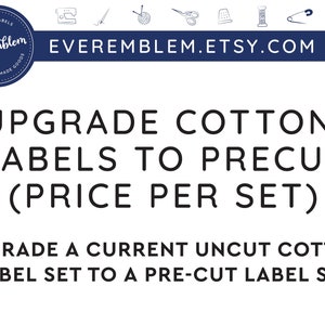 Upgrade previously purchased order to Cut Labels