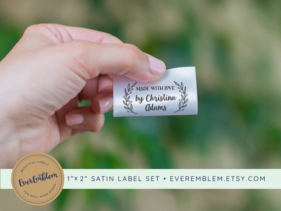 Natural Fabric Labels for Handmade Items Custom Clothing Tags