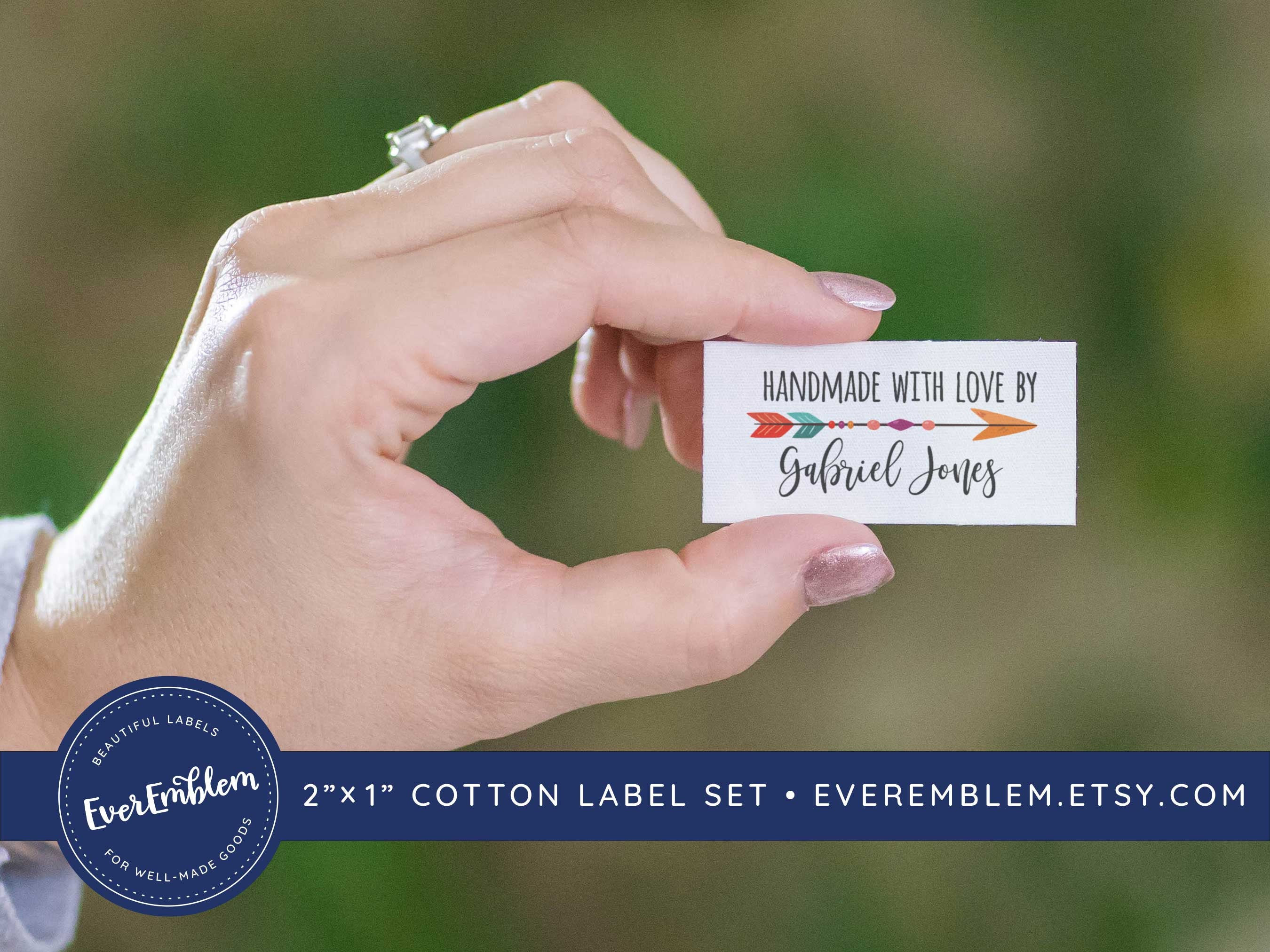 Iron on Label Set Sew on Tags Product Label Craft Show Tag Etsy