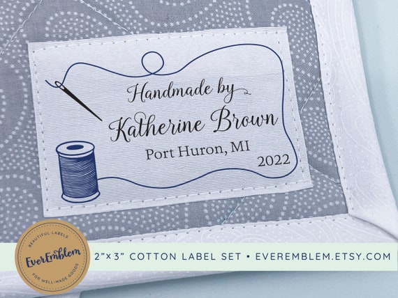 Quilt & Sew Labels - Made For You By Personalized Precut Woven