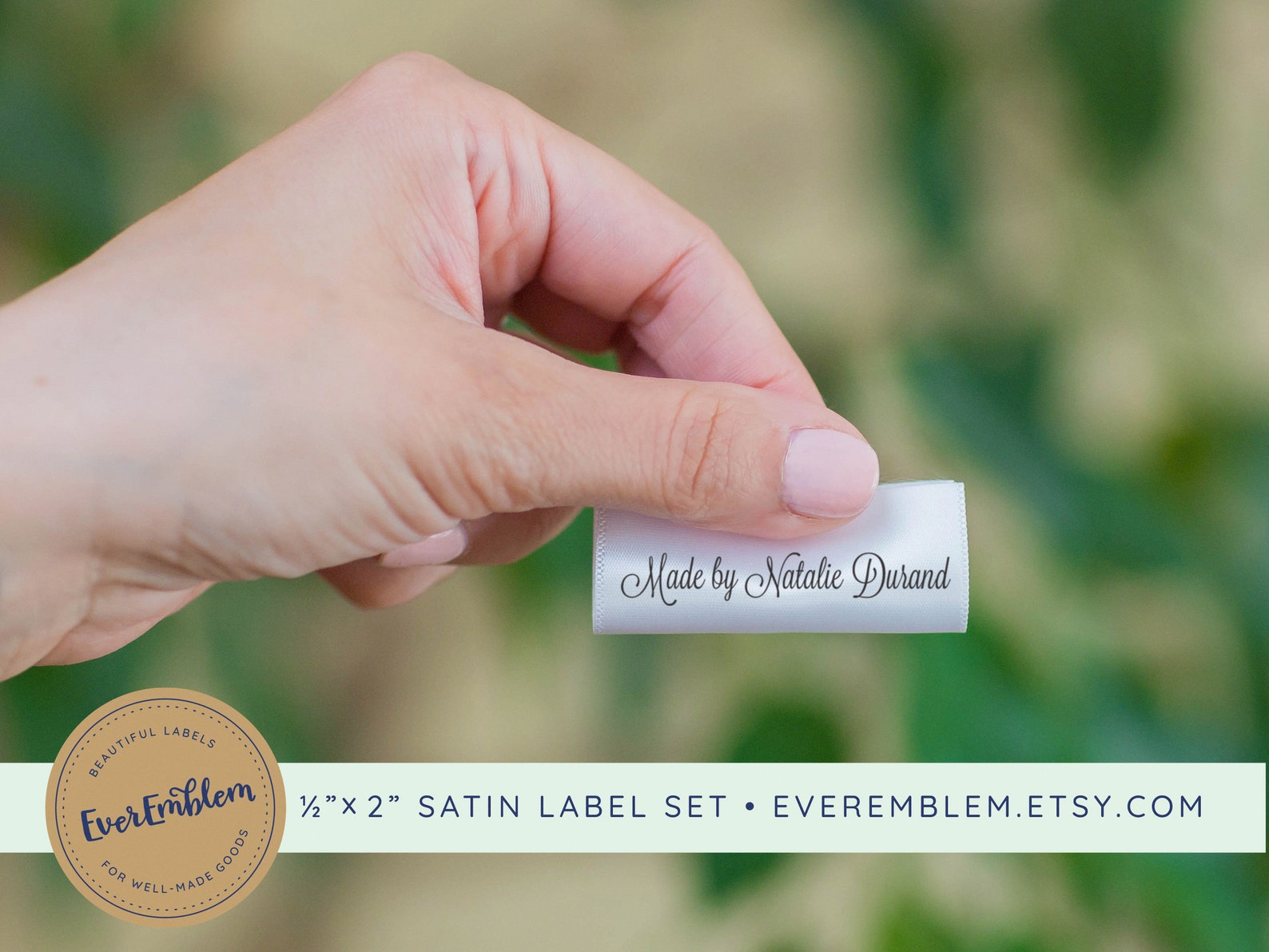 Custom Sewing Labels Personalized Clothing Tags Satin Ribbon Etsy