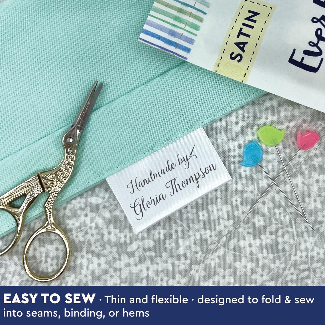 Sewing Label Set With Needle and Thread 2
