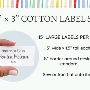 Personalized Label Set, 15 Quilt Tags, Custom Quilt Label, Sewing Label ...