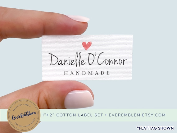 Fabric Labels, Personalized Gift, Iron on Label, Quilt Labels